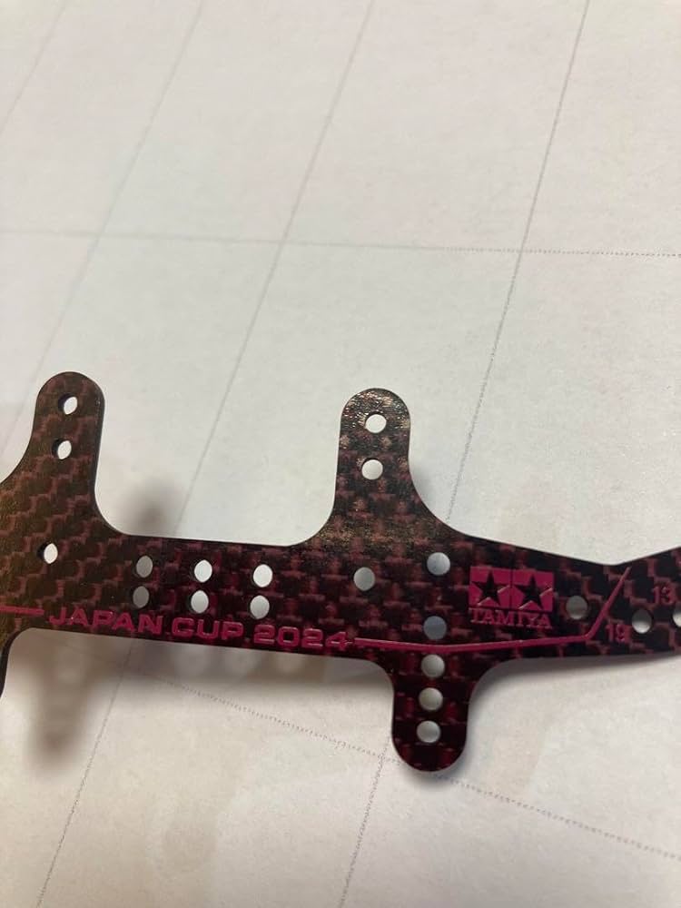 ミニ四駆　C-ATバンパー リヤアンカー　純正カーボン染色 ミニ四駆】改良版リアアンカー！！めくれやアッパースラストを